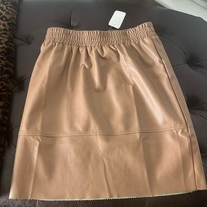 NWT Faux leather short skirt saks 5th avenue